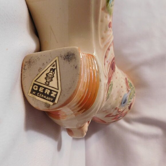 Vintage GERZ West Germany Ceramic Beer Stein Cowboy Boot Design - Picture 4 of 10